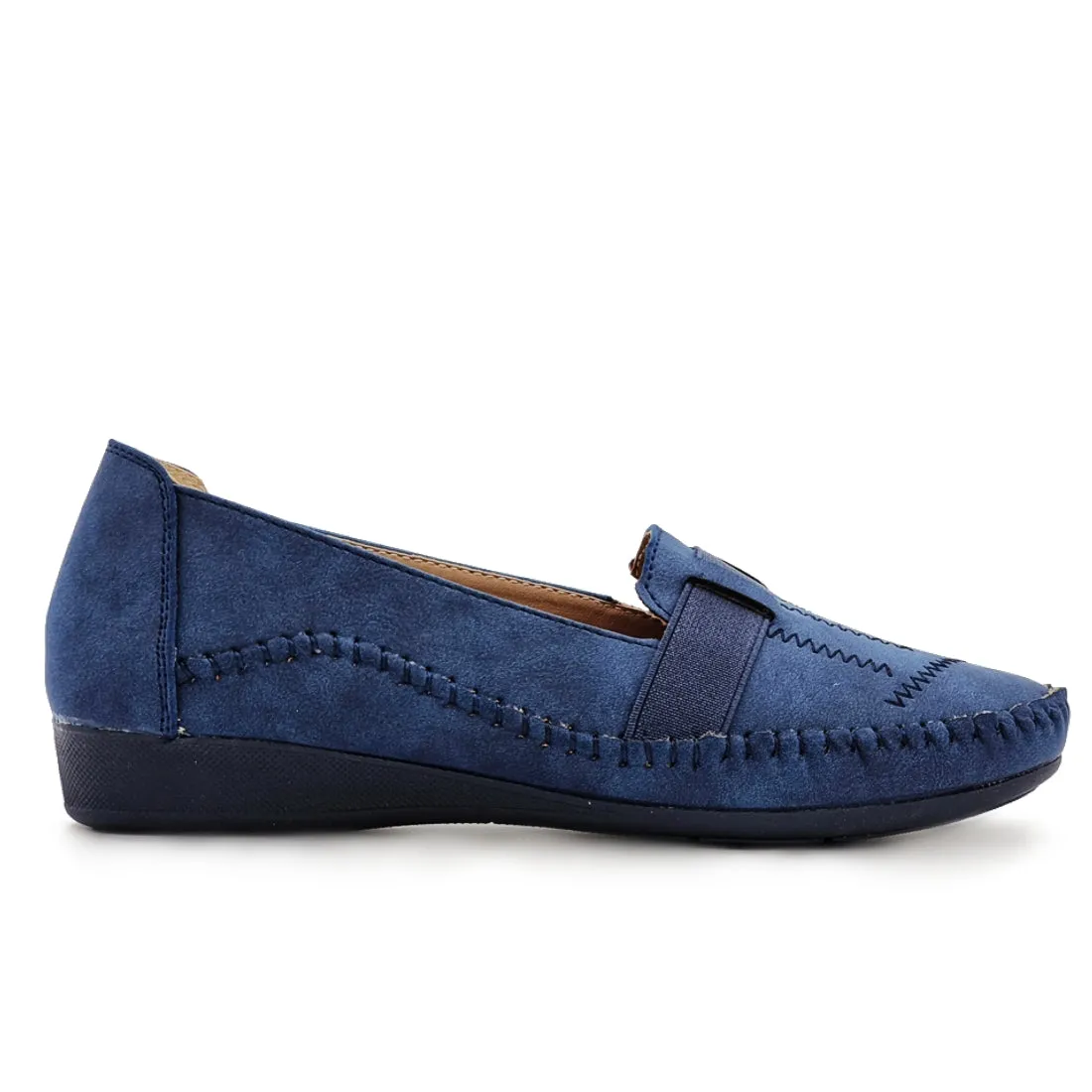 Vamp Belt Slip On Loafers Shoes