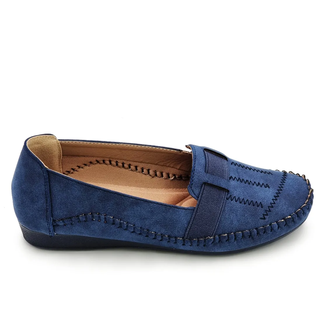 Vamp Belt Slip On Loafers Shoes