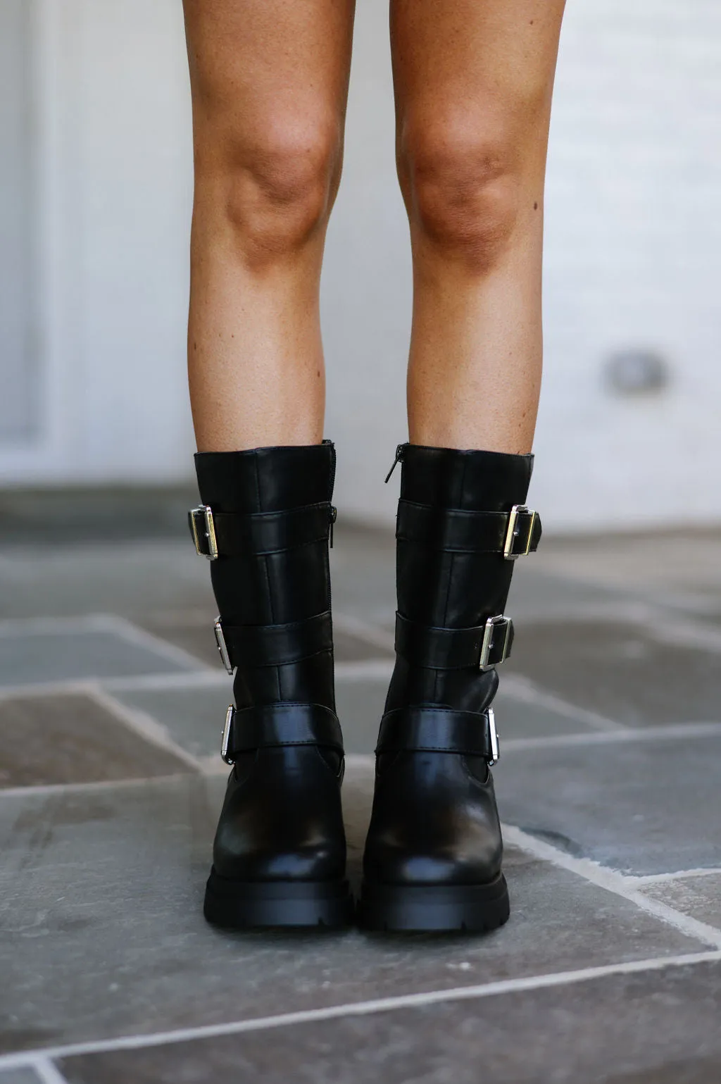 Warford Moto Boots-Black/MODEL PAIR SIZE 8