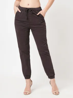 Women Charcoal High-Rise Jogger