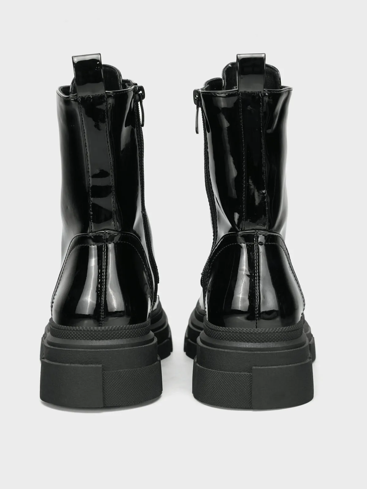 Womens "CEPOS"Laced Up Round Toe Boots