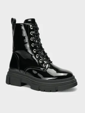 Womens "CEPOS"Laced Up Round Toe Boots