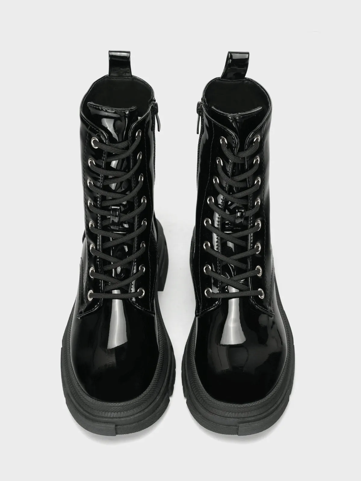 Womens "CEPOS"Laced Up Round Toe Boots